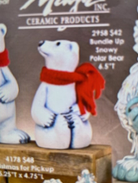 CM 2958 - BUNDLE UP SNOWY BEAR