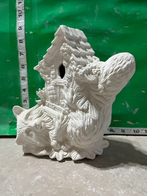 RACCOON BIRD HOUSE