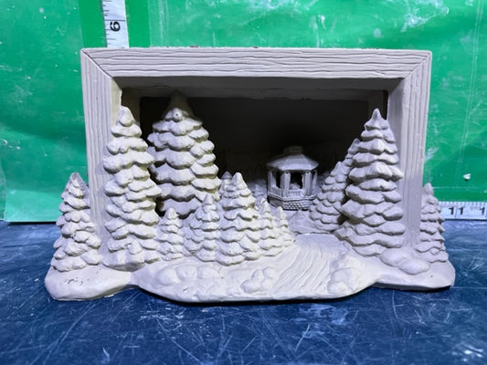 H 642 - TREES WITH GAZEBO IN BACK