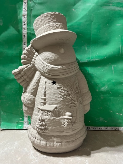 CM 3293 - SNOWMAN WITH SCENE