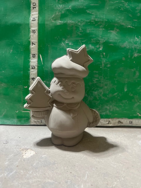 CM 4181 - SNOWMAN WITH STAR & TREE