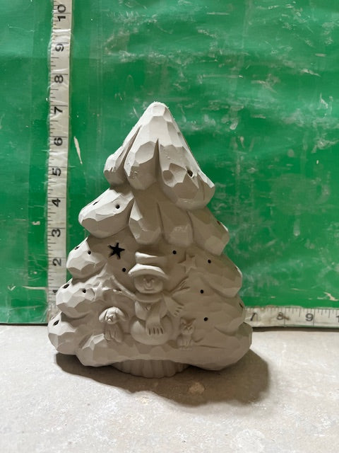 CM 3204 - TREE WITH SNOWMAN DESIGN