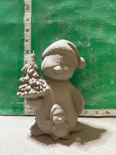 CM 3079 - PENGUIN WITH BABY & TREE