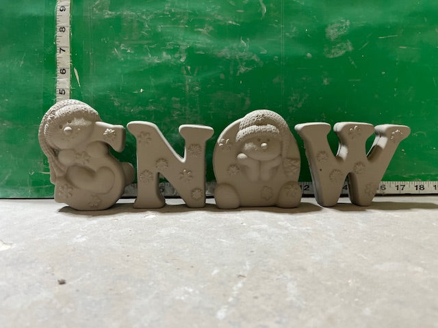 CM 2161 - SNOW LETTERS