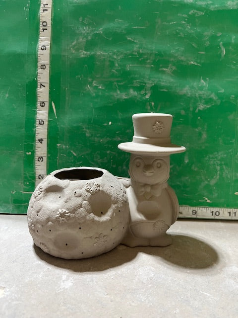 CM 2282 - SNOWMAN VOTIVE HOLDER