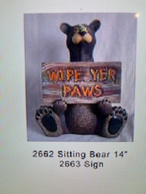 DH 2663 - WIPE YER PAWS SIGN