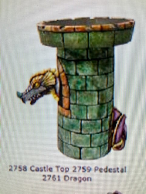 DH 2758, 2759, 2761 CASTLE WITH DRAGON