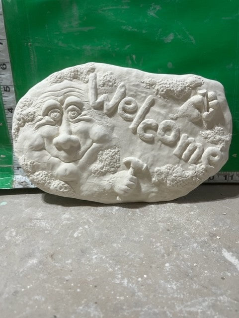 WELCOME ROCK SIGN